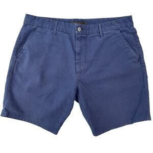 Joe's Jeans Flat Front Chino Sapphire Blue 8" Shorts Size 38 Preppy Golf Summer